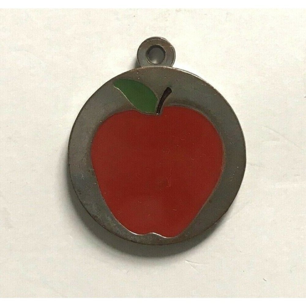 Vintage Dicksons Apple Pendant Teacher A Caring Ha